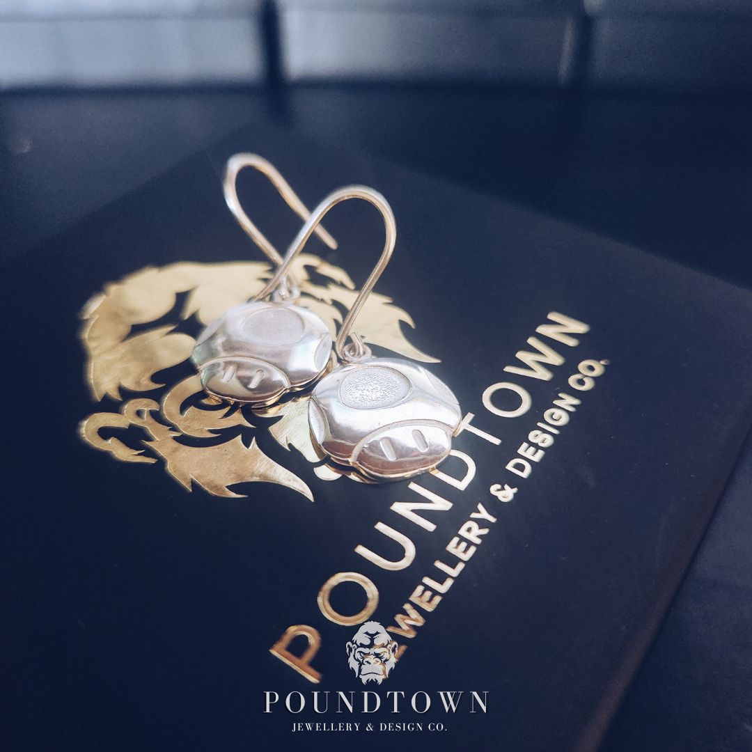 Mushroom Shepherd hooks earrings